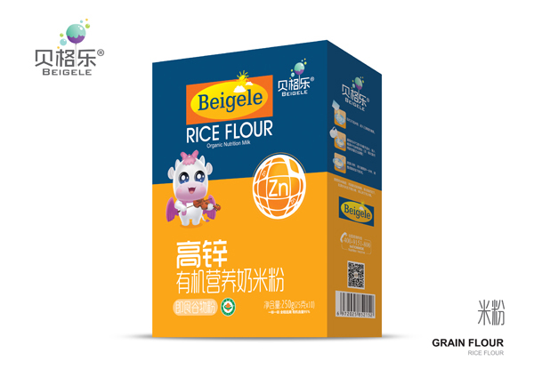 貝格樂高鋅有機營養奶米粉 盒裝