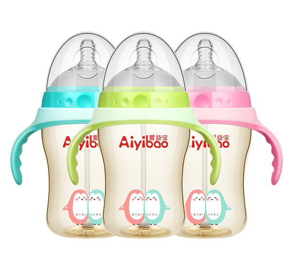 愛益寶廣口有柄自動PPSU奶瓶