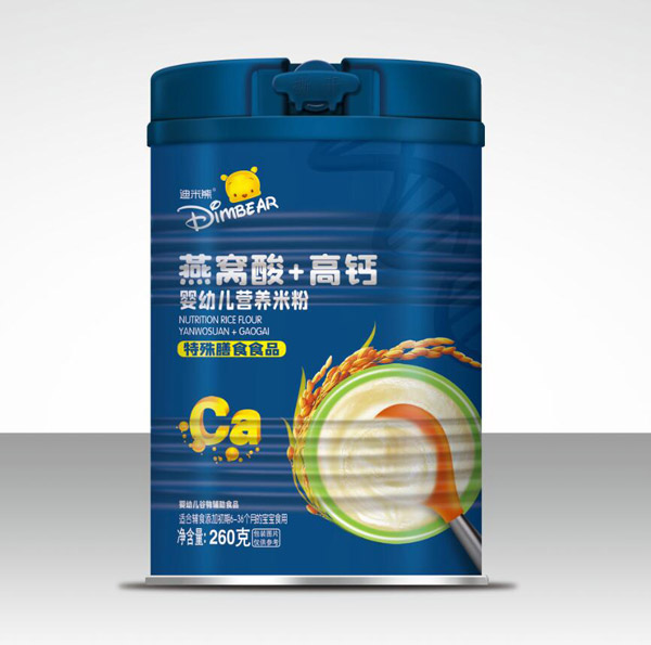 迪米熊嬰幼兒營養米粉-燕窩酸+高鈣