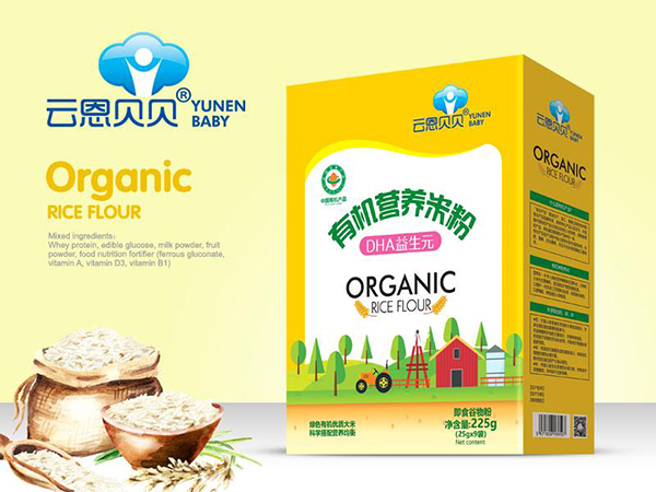 云恩貝貝有機營養米粉-DHA益生元(盒裝)