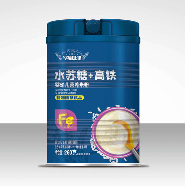 今福貝健嬰幼兒營養米粉-水蘇糖+高鐵