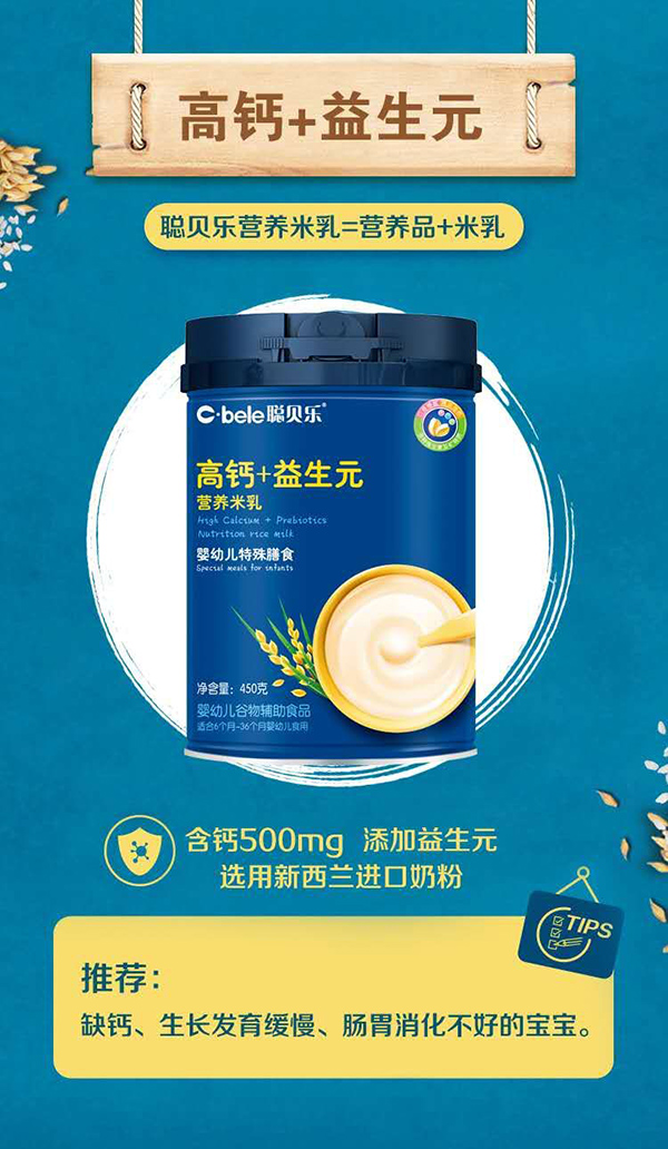 聰貝樂營養米乳 高鈣+益生元