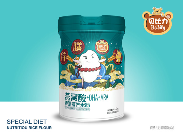 貝比力燕窩酸+DHA+ARA特膳營養米粉