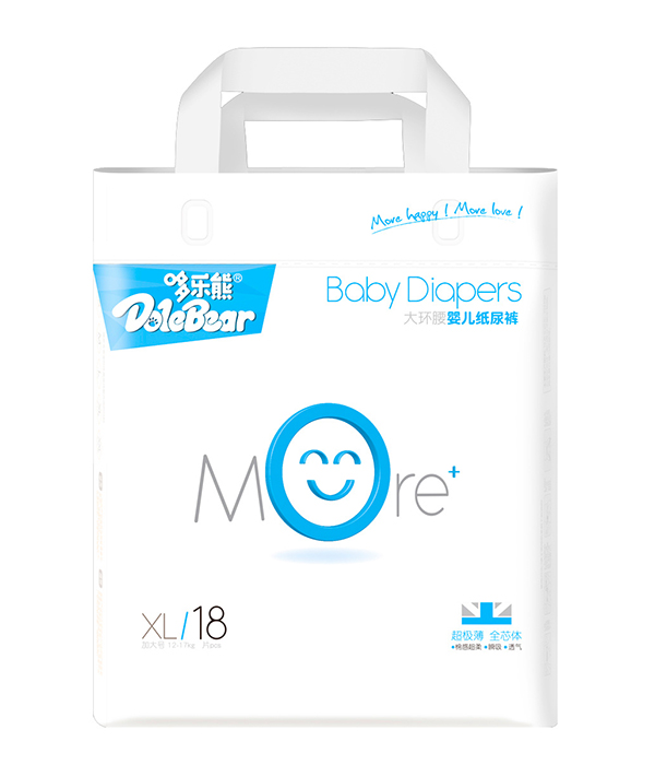 哆樂熊More系列大環腰嬰兒紙尿褲XL18