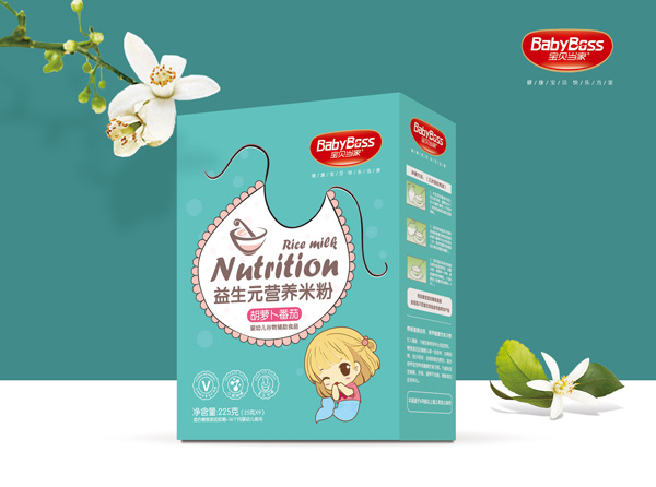 寶貝當家胡蘿卜番茄益生元營養米粉 盒裝