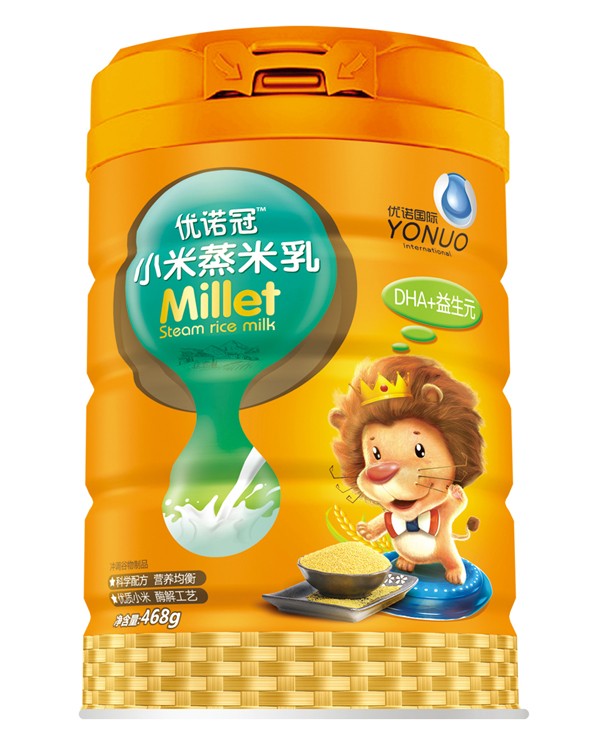 優諾冠小米蒸米乳 DHA+益生元 聽裝