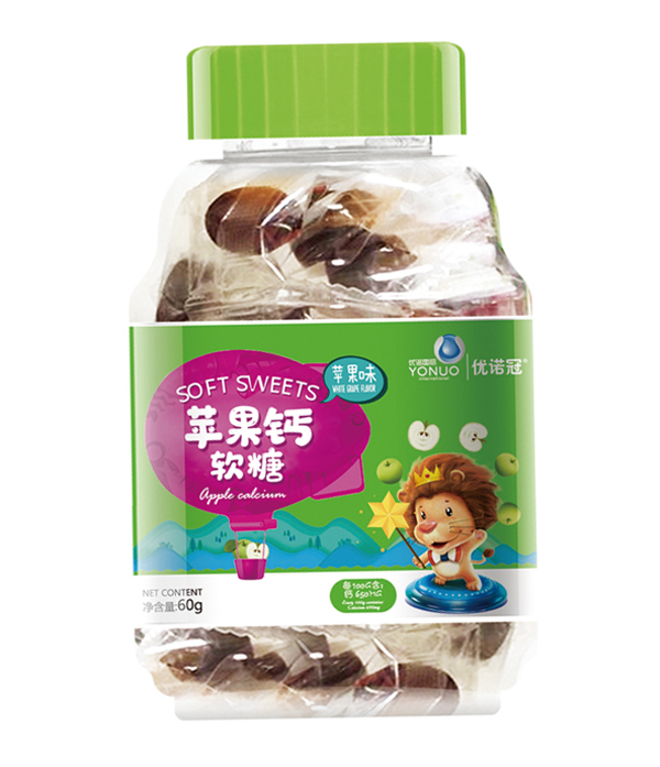 優諾冠蘋果鈣軟糖