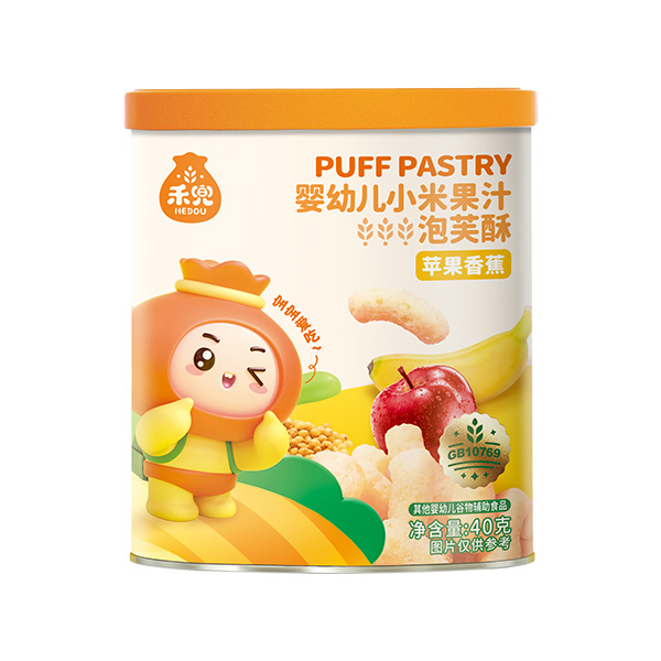 禾兜小米果汁泡芙酥(蘋果香蕉)