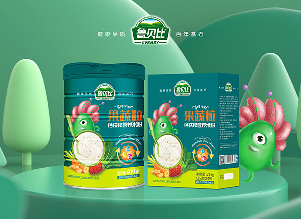 魯貝比果蔬粒鈣鐵鋅營養米粉系列