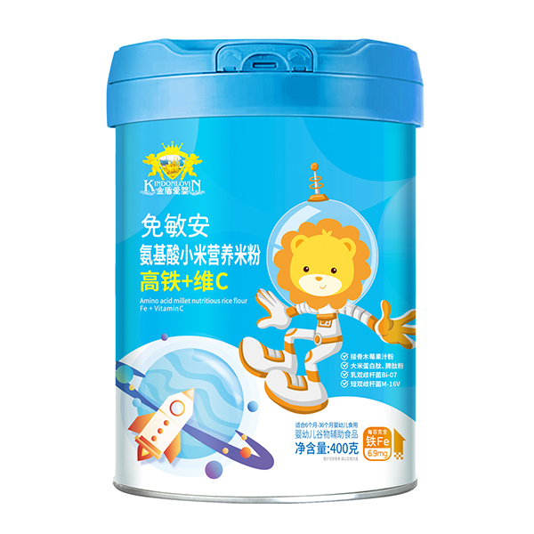 金盾愛(ài)嬰免敏安氨基酸小米營(yíng)養(yǎng)米粉 高鐵+維C