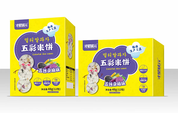 才星狀元五彩米餅-五谷雜糧味