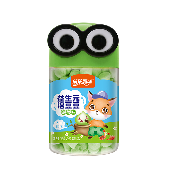 倍樂媽咪益生元溶豆豆-大眼萌罐菠菜味