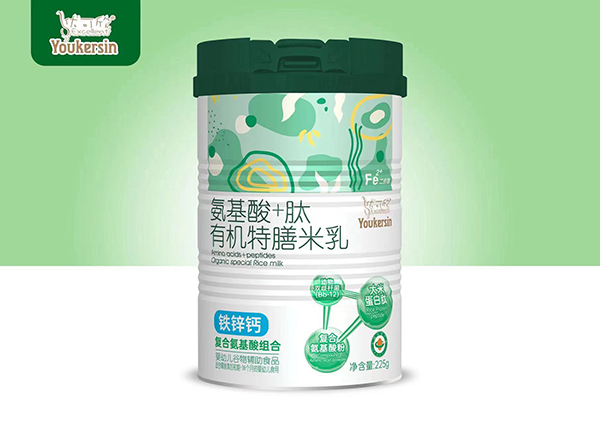 優(yōu)可欣氨基酸+肽有機特膳米乳 鐵鋅鈣