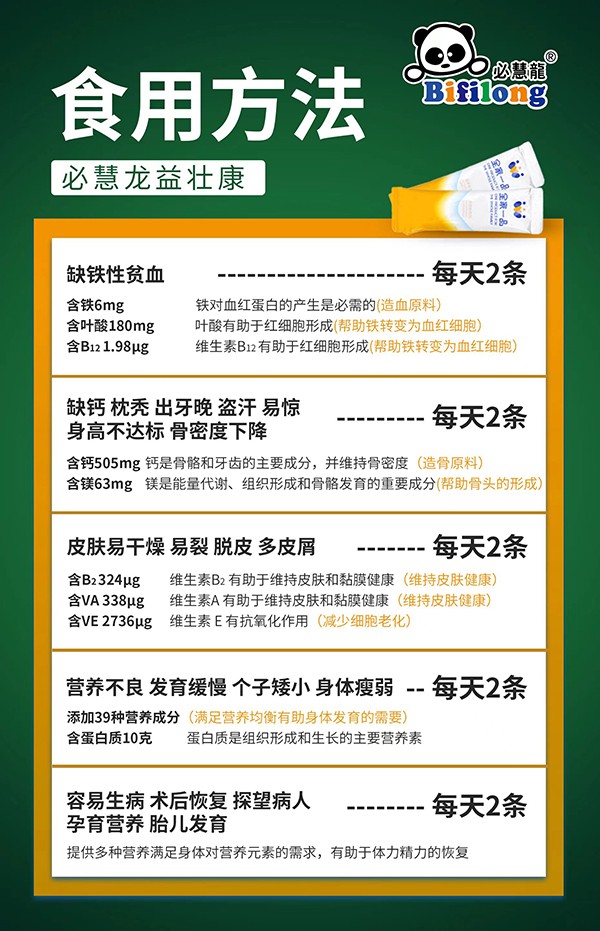 必慧龍益壯康成長營養補充粉7