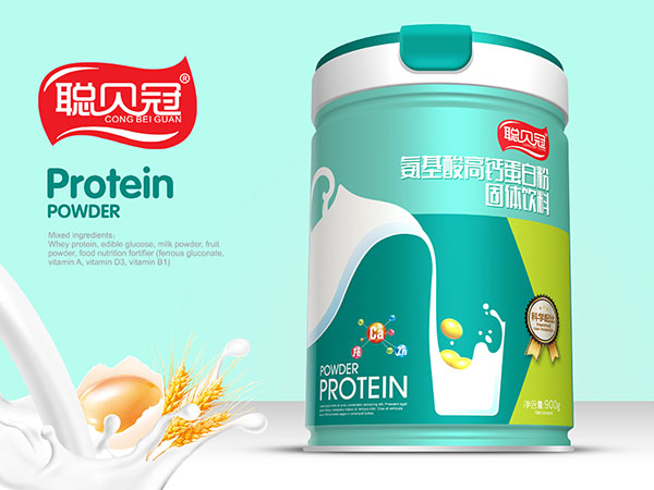 聰貝冠氨基酸高鈣蛋白粉圓聽