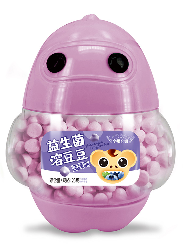 今福貝健企鵝型益生菌溶豆豆-藍莓味