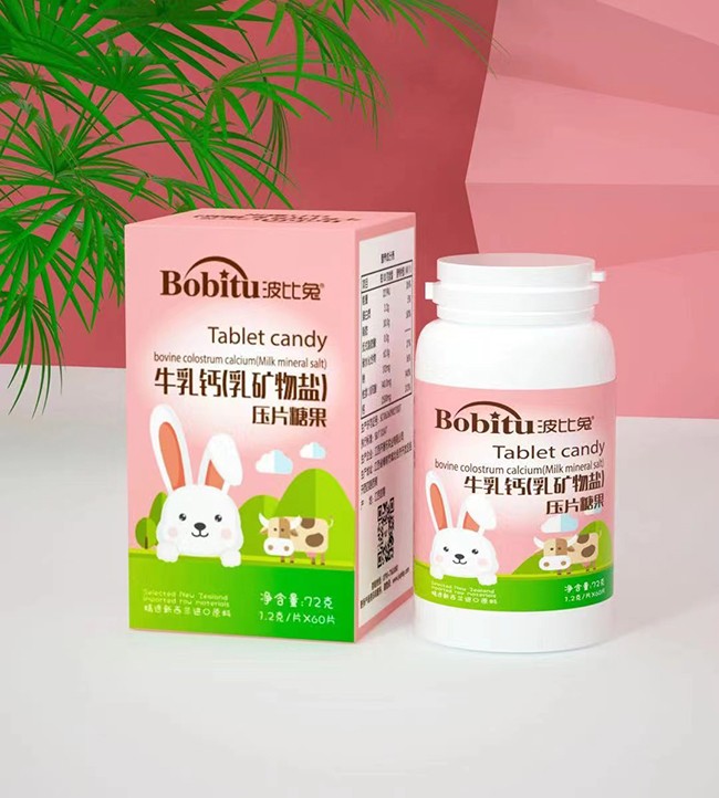 波比兔牛乳鈣(乳礦物鹽)壓片糖果