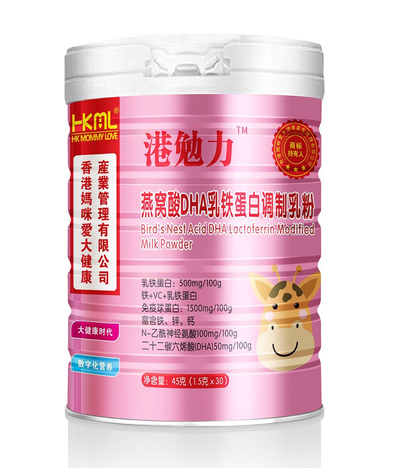 香港媽咪愛港勉力燕窩酸DHA乳鐵蛋白調制乳粉