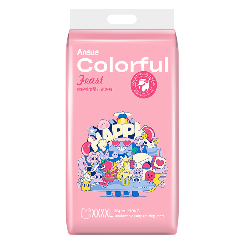 繽紛盛宴嬰兒訓(xùn)練褲XXXXL
