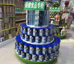 白加黑藥業幼達營養品陳列