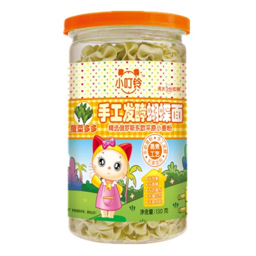 小叮鈴手工發酵蝴蝶面菠菜