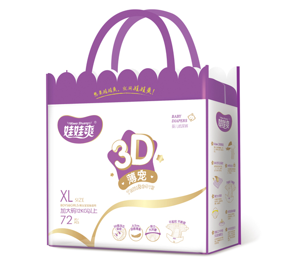 娃娃爽3D薄寵嬰兒紙尿褲 禮品裝XL72