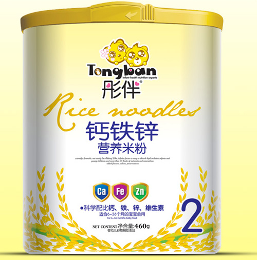 彤伴鈣鐵鋅營養米粉桶裝