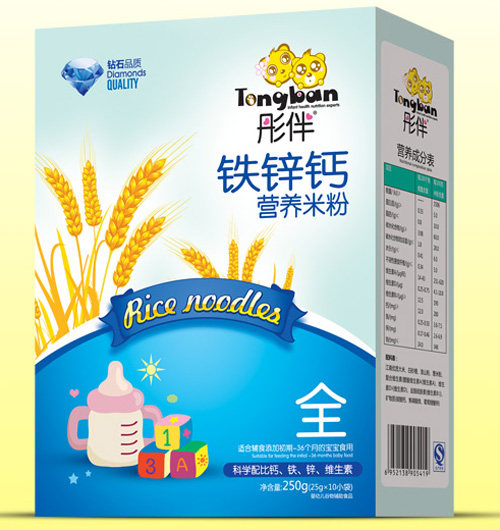 彤伴鐵鋅鈣營養米粉盒裝全段