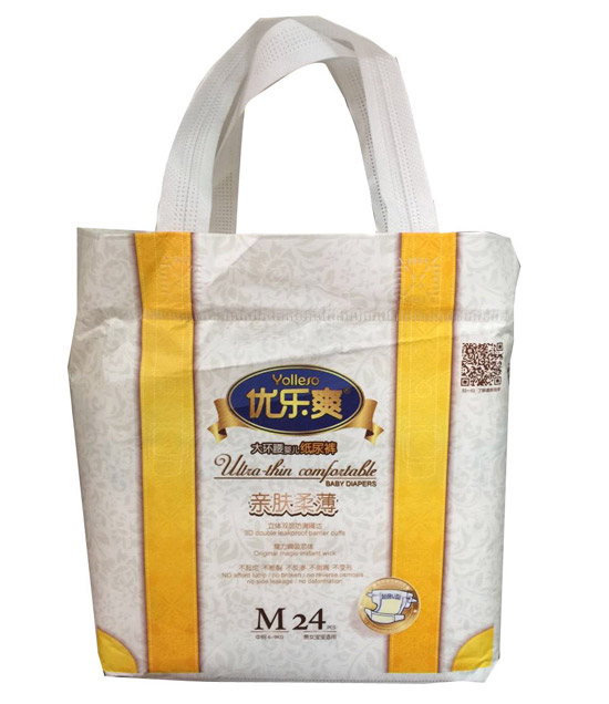 優樂爽親膚柔薄大環腰嬰兒紙尿褲M24片
