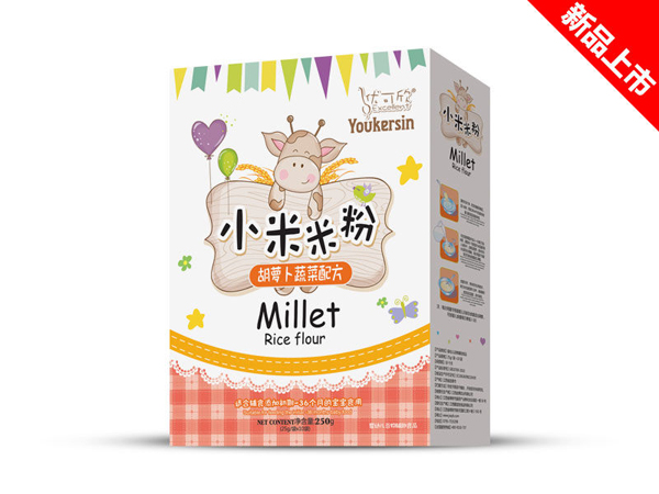 優可欣胡蘿卜蔬菜小米米粉盒裝