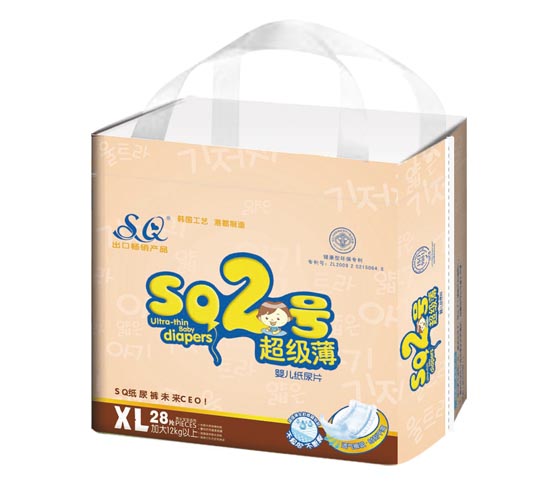 SQ2號超級薄嬰兒紙尿片XL碼26片