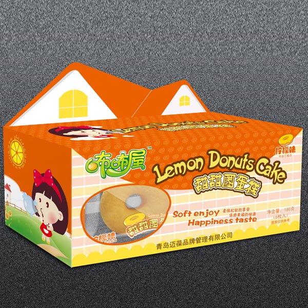 咘咘屋檸檬味甜甜圈蛋糕盒裝