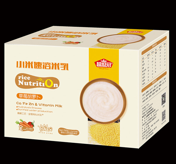 超級冠草莓味胡蘿卜小米速溶米乳