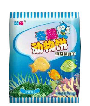 嬰氏海苔味奇趣動物餅干袋裝