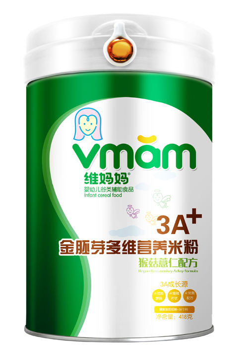 維媽媽猴頭菇薏仁3A金胚芽營養米粉