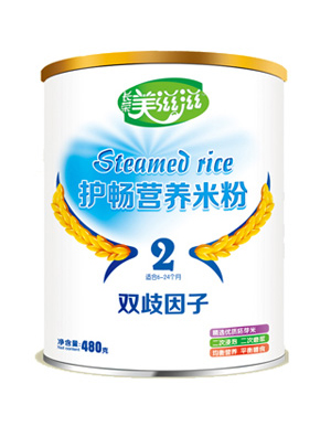 美滋滋雙歧因子護腸營養米粉2段
